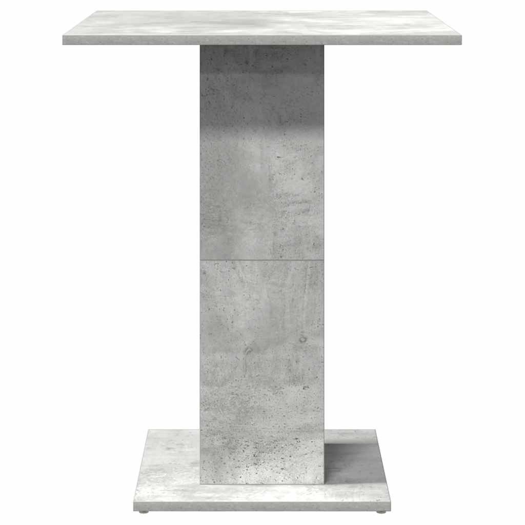 Bistro Table Concrete Grey 60x60x75 cm Engineered Wood